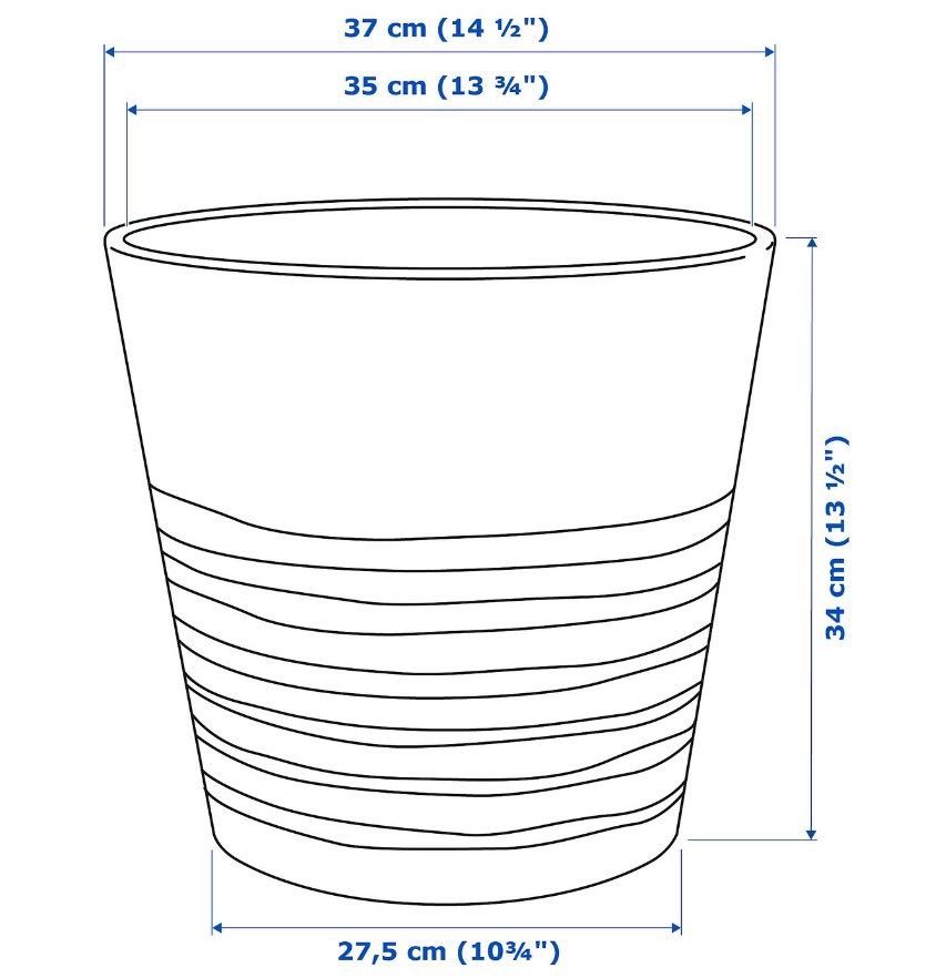 Vaso para plantas (32 cm)