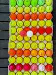 100 bolas de golf coloridas
