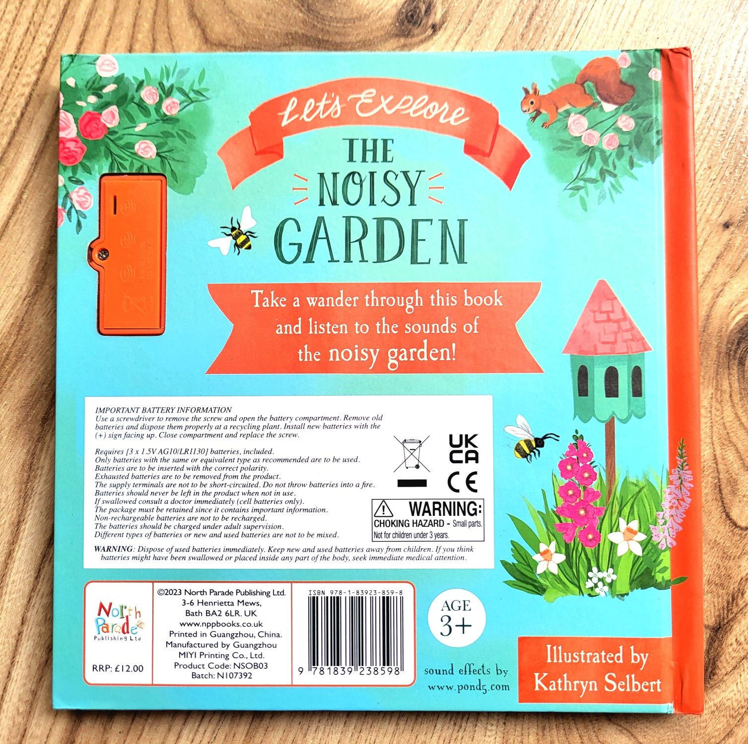 Let's Explore The Noisy Garden sound book książka dźwiękowa angielski