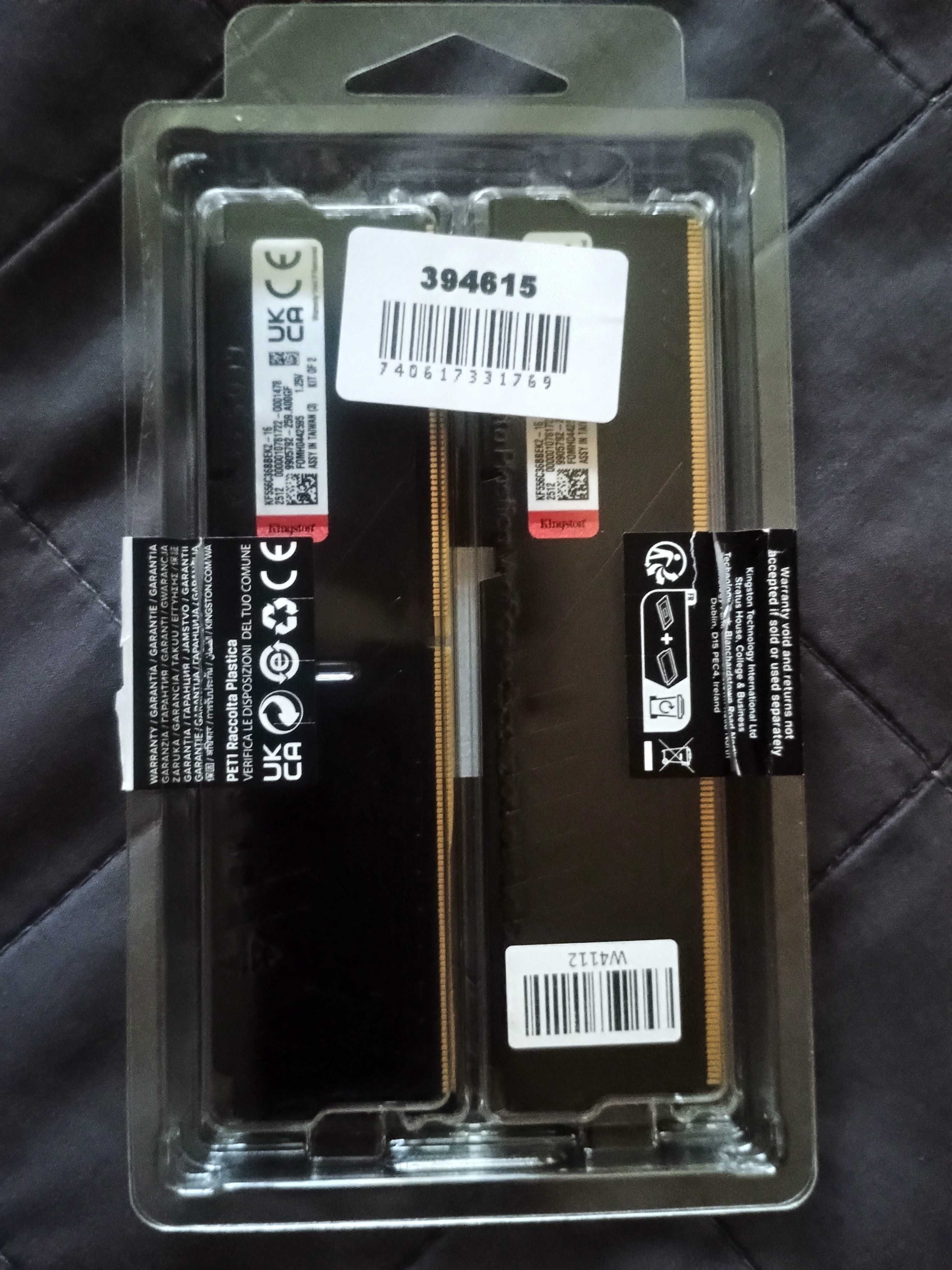 Пам'ять Kingston FURY 16 GB (2x8GB) 5600 MHz DDR5 Beast
