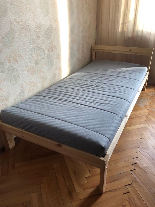 Łóżko IKEA Neiden pojedyncze drewniane