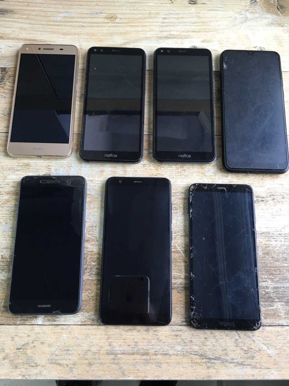 Лот смартфонов 7 шт.Asus,Blackview,Neffos,Huawei
