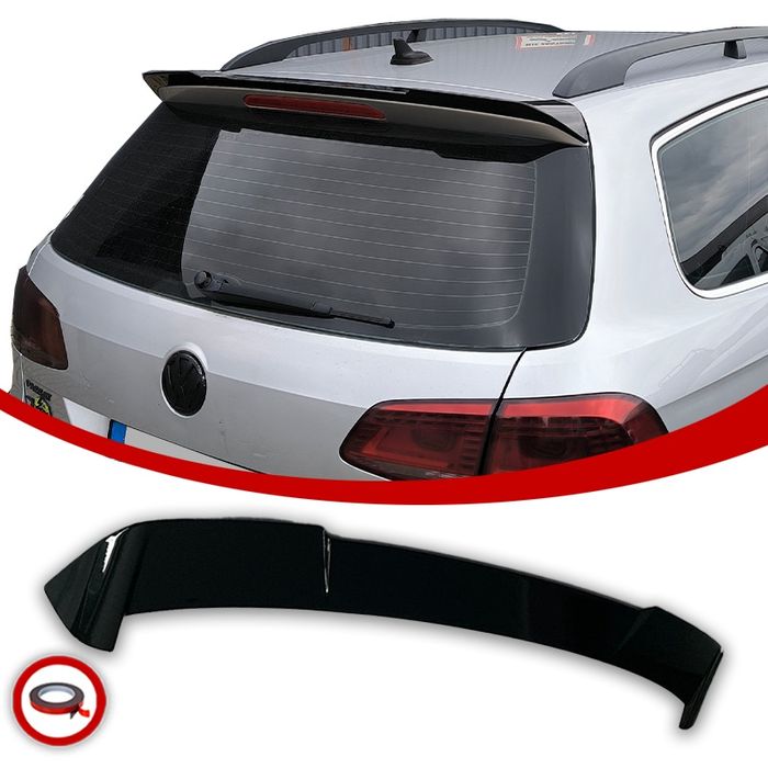 VW Passat B7 Tylna Lotka Spoiler Tył Kombi Czarny Połysk