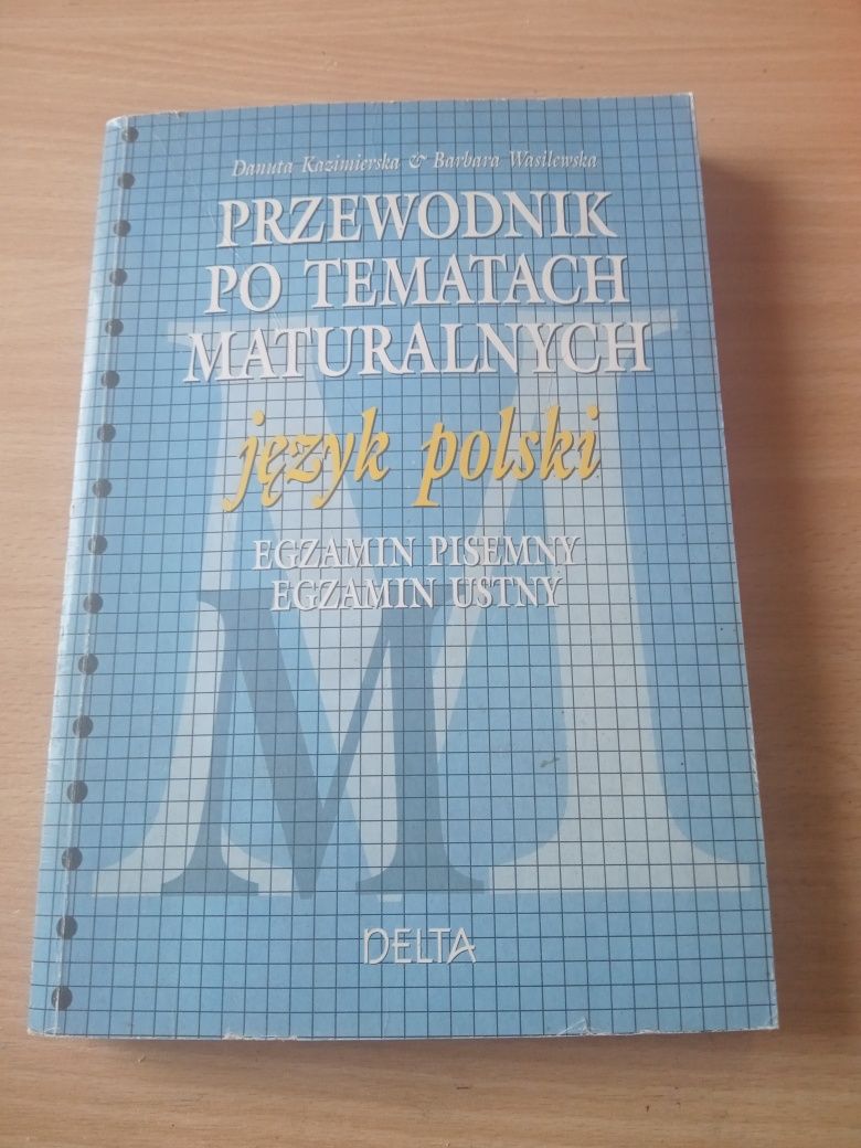 Książka egzamin po tematach maturalnych język polski