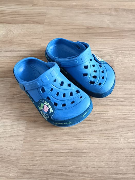 Kroksy chodaki klapki dla chłopca chłopięce niebieskie 24 25 w. 17