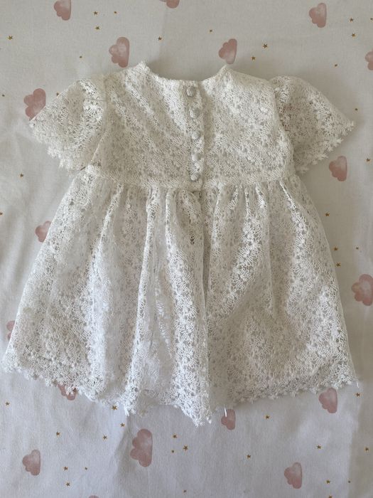 Vestido de cerimónia (batizado ou menina alianças) 18 m