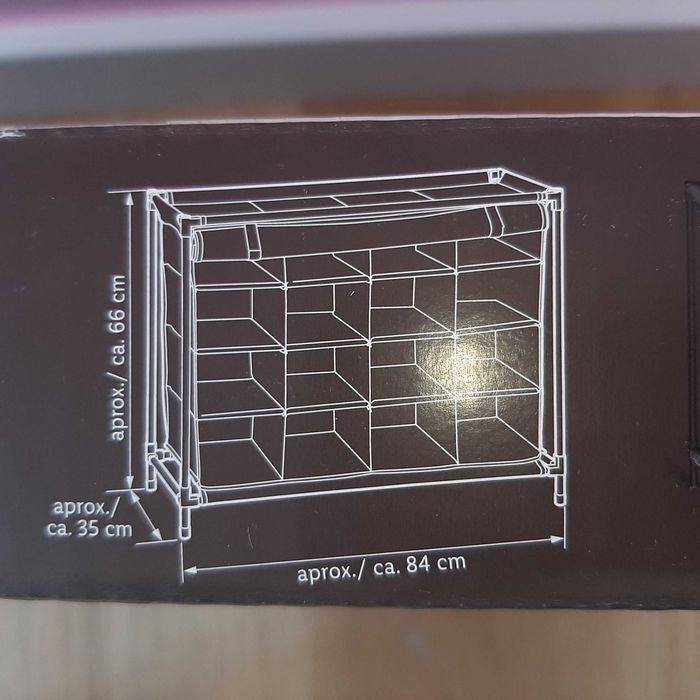 NOVA Sapateira Têxtil, Respirável Fechada p 16 pares