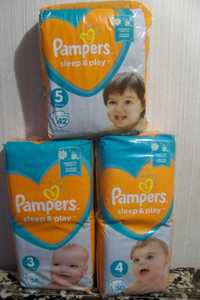 Памперсы для детей Pampers Sleep & Play с ромашкой №3-5 ,Joj ,Mini Bee