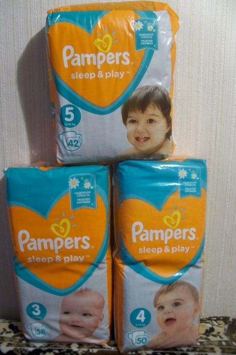 Памперсы для детей Pampers Sleep & Play с ромашкой №3-5 ,Joj ,Mini Bee