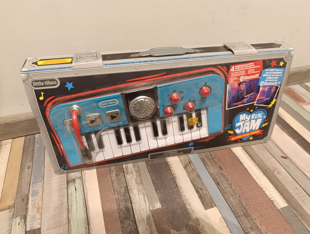 Pianino Little Tikes keyboard dla dzieci mikrofon Bluetooth