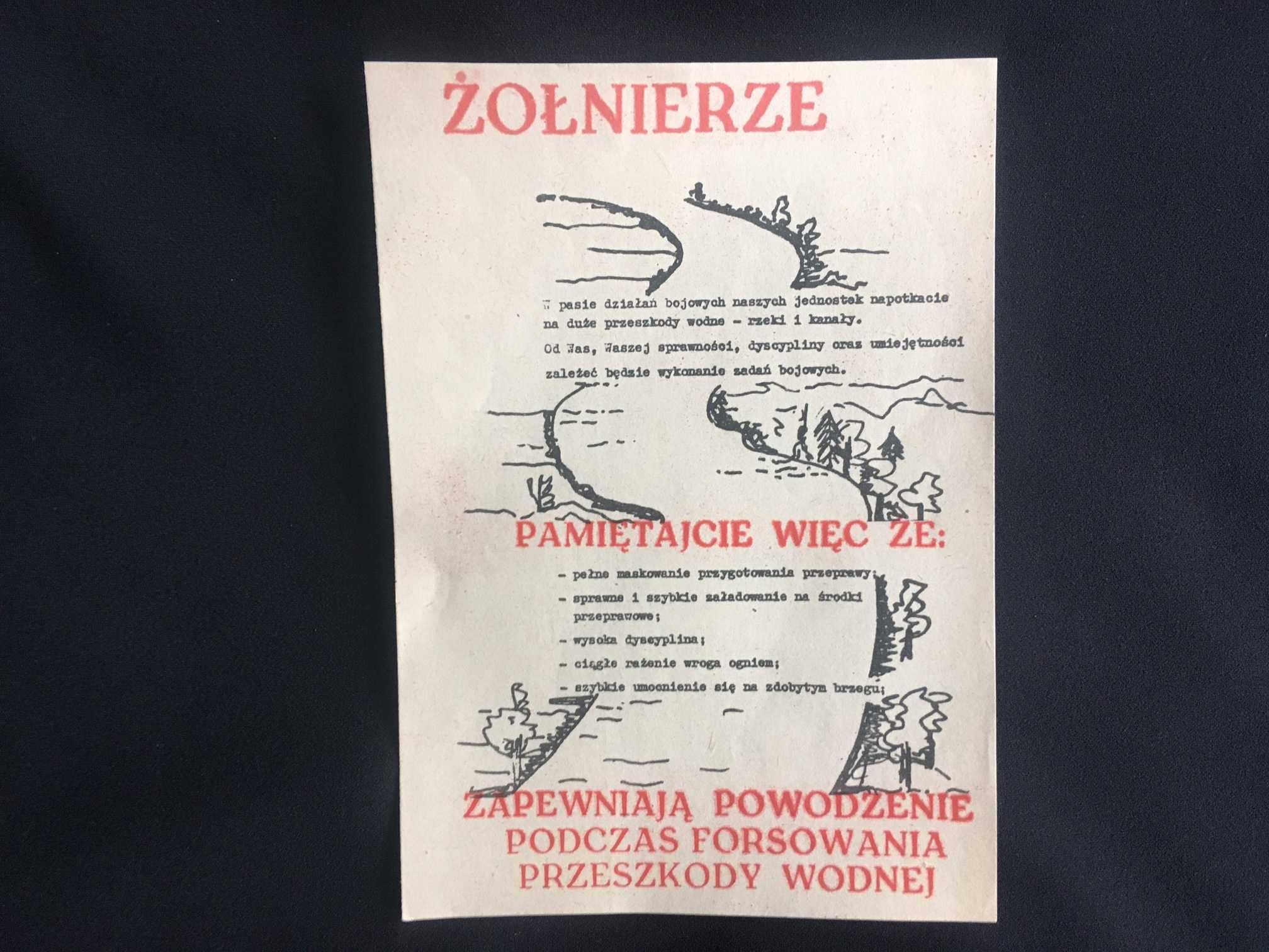 PRL ulotki ludowego wojska polskiego