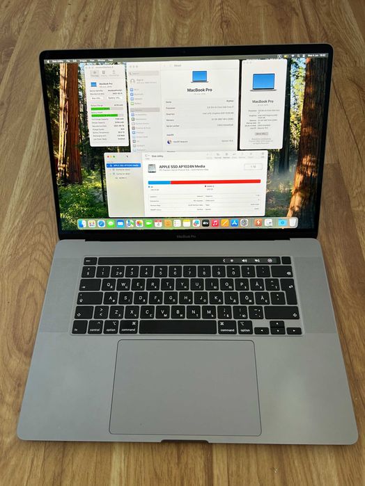 Macbook PRO 16", 2019, ОЗУ 32 ГБ, ССД 1 ТераБайт, гарантія 7 місяців