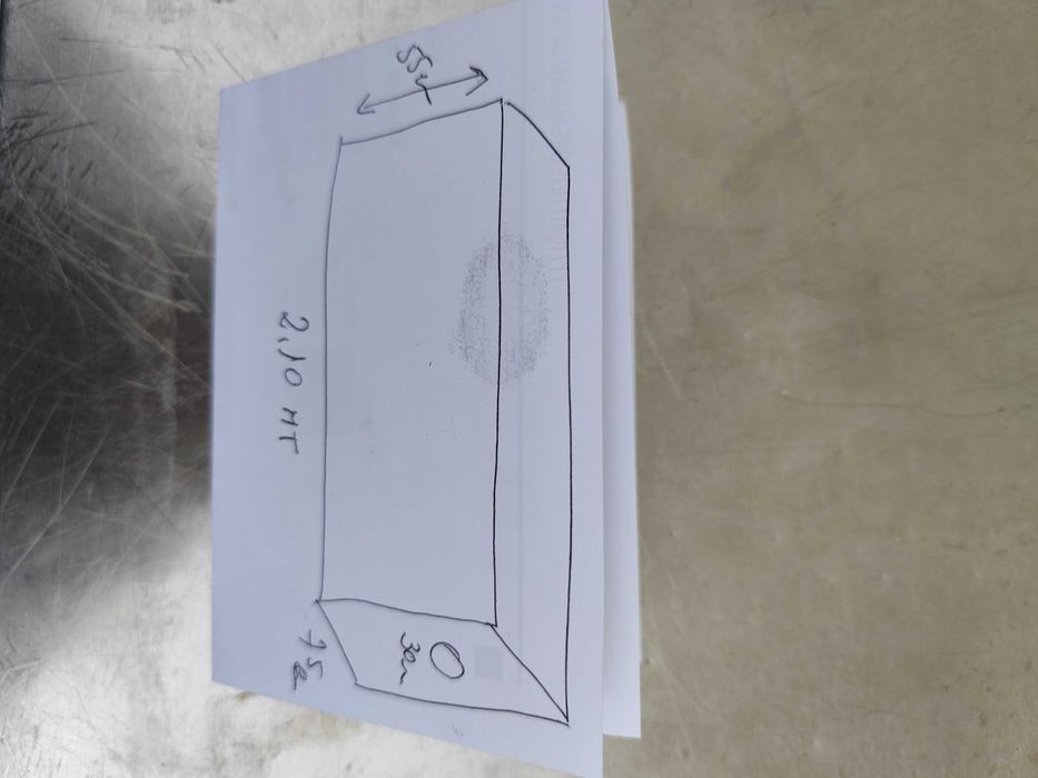 Hote chaminé inox c/3 filtros