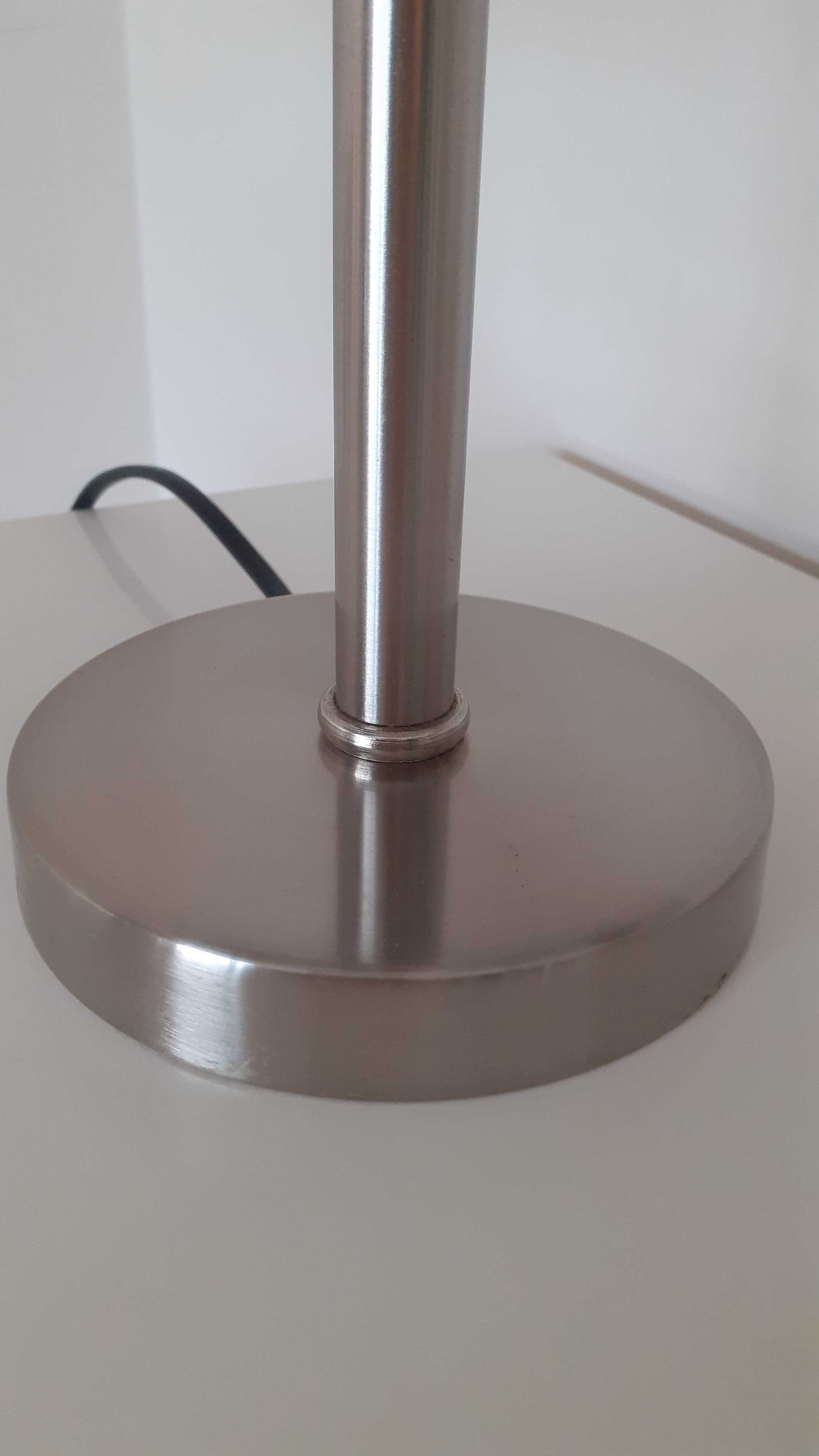 Candeeiros inox com 42cm de altura