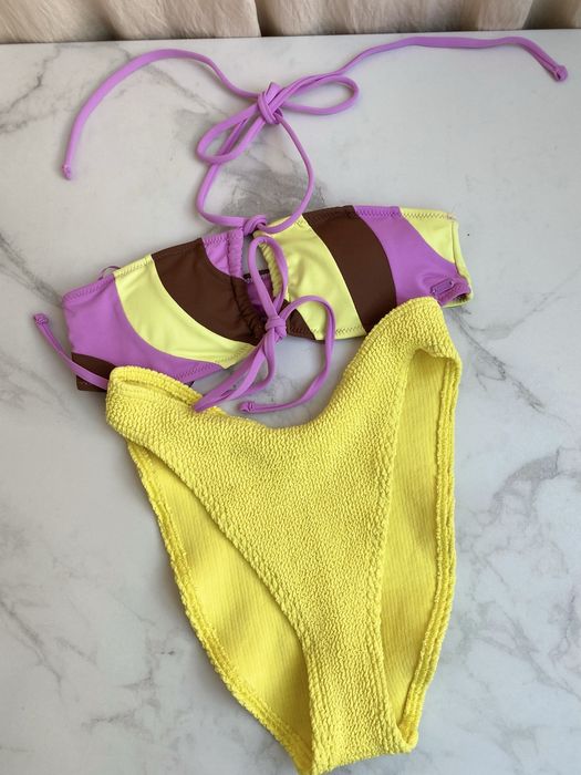 Купальник збірний жовтий жатка