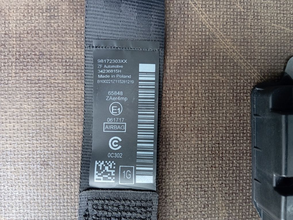 Poduszka Airbag Pasy Sensor Opel Combo E Oryginał !!!