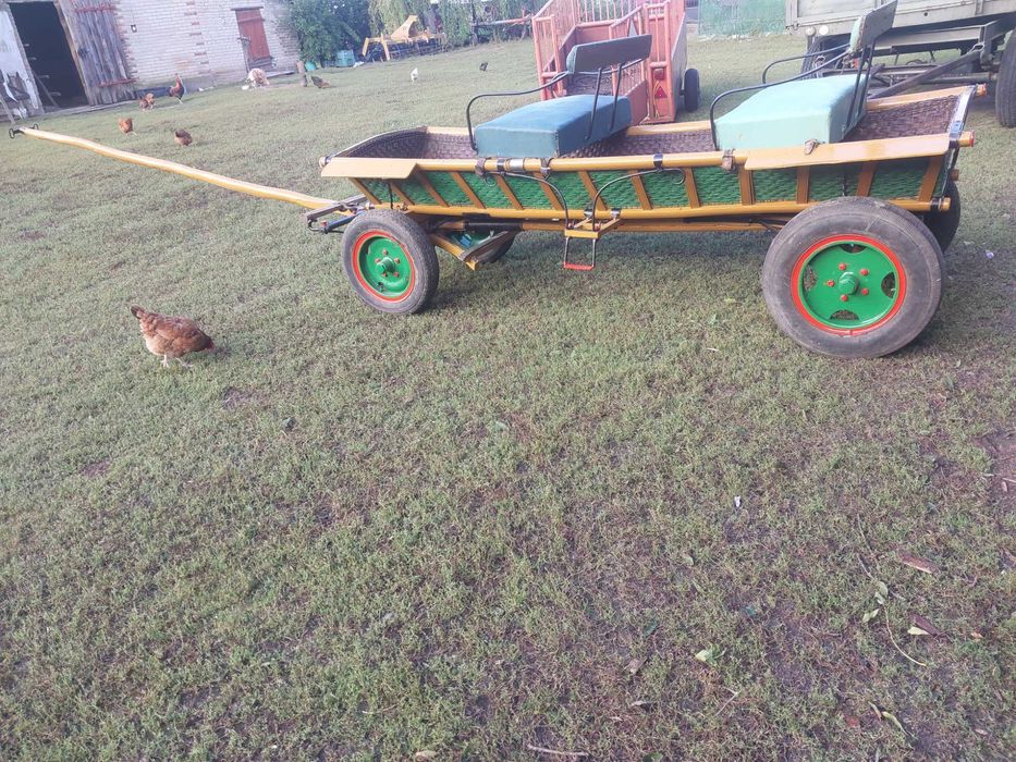 Sprzedam wóz  konny wasong wiklinowy.