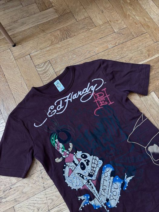 Ed Hardy Koszulka damska Y2K style