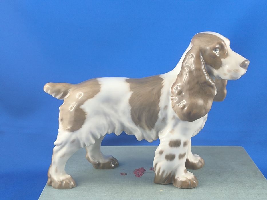 Spaniel Bing&Grondahl Kopenhaga #pies #ozdoba #dekoracja #porcelana
