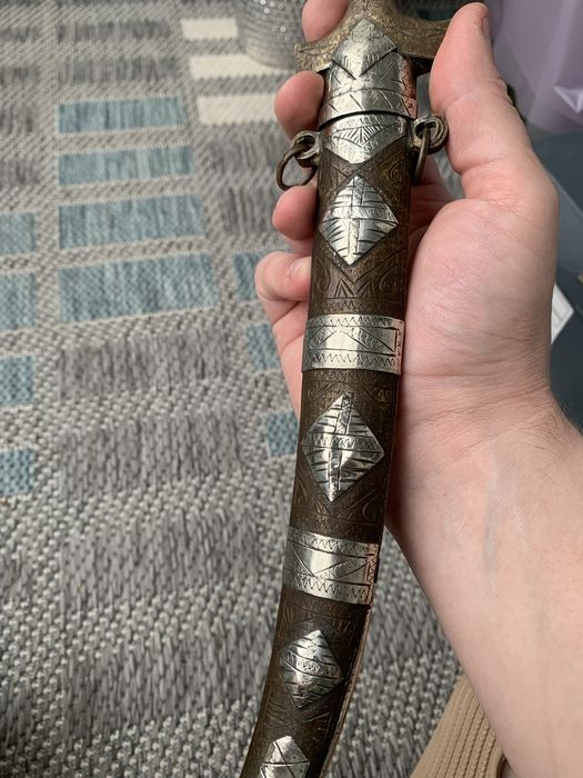 Кинжал  старинный восток_Серебро