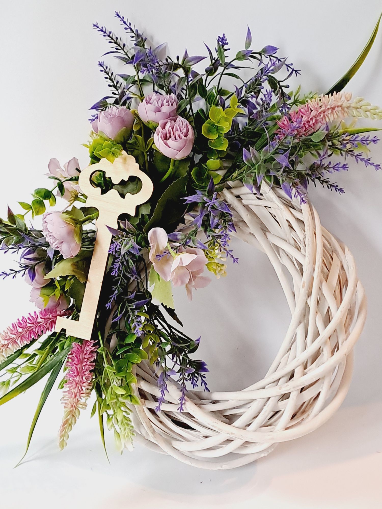 Wianuszek Wiklinowy Całoroczny Dekoracja Handmade
