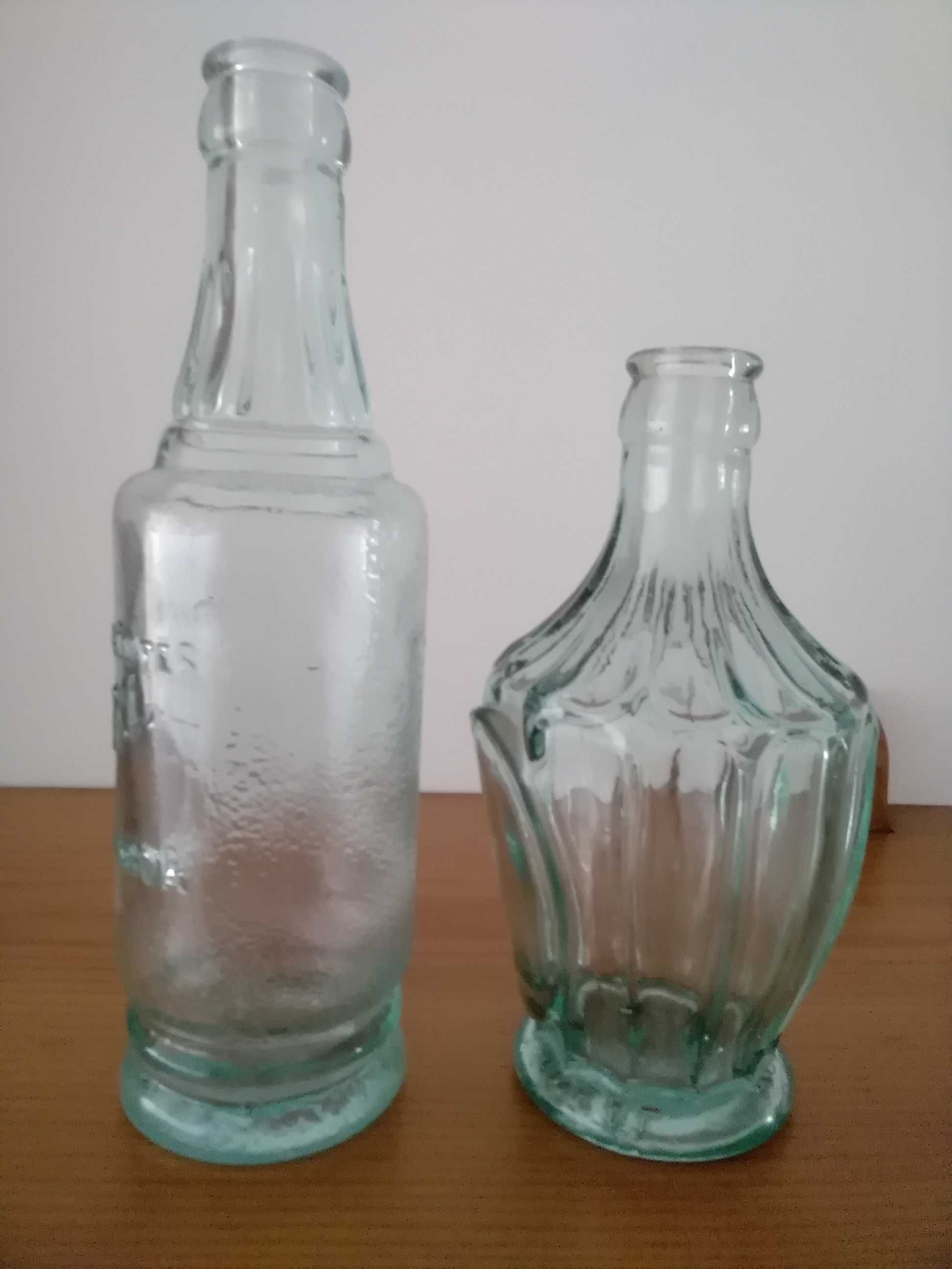 2 Garrafas Antigas Alto Relevo - Refrigerantes da Casa Ideal - Lisboa