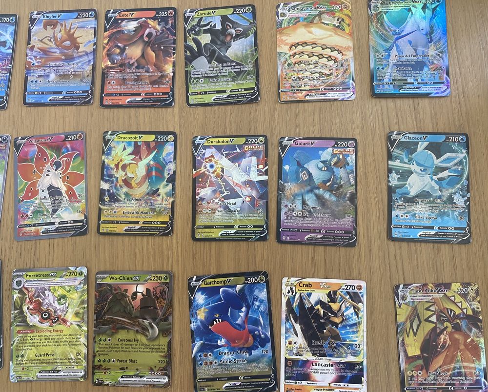 Cartas pokemon raras - conjunto de 50