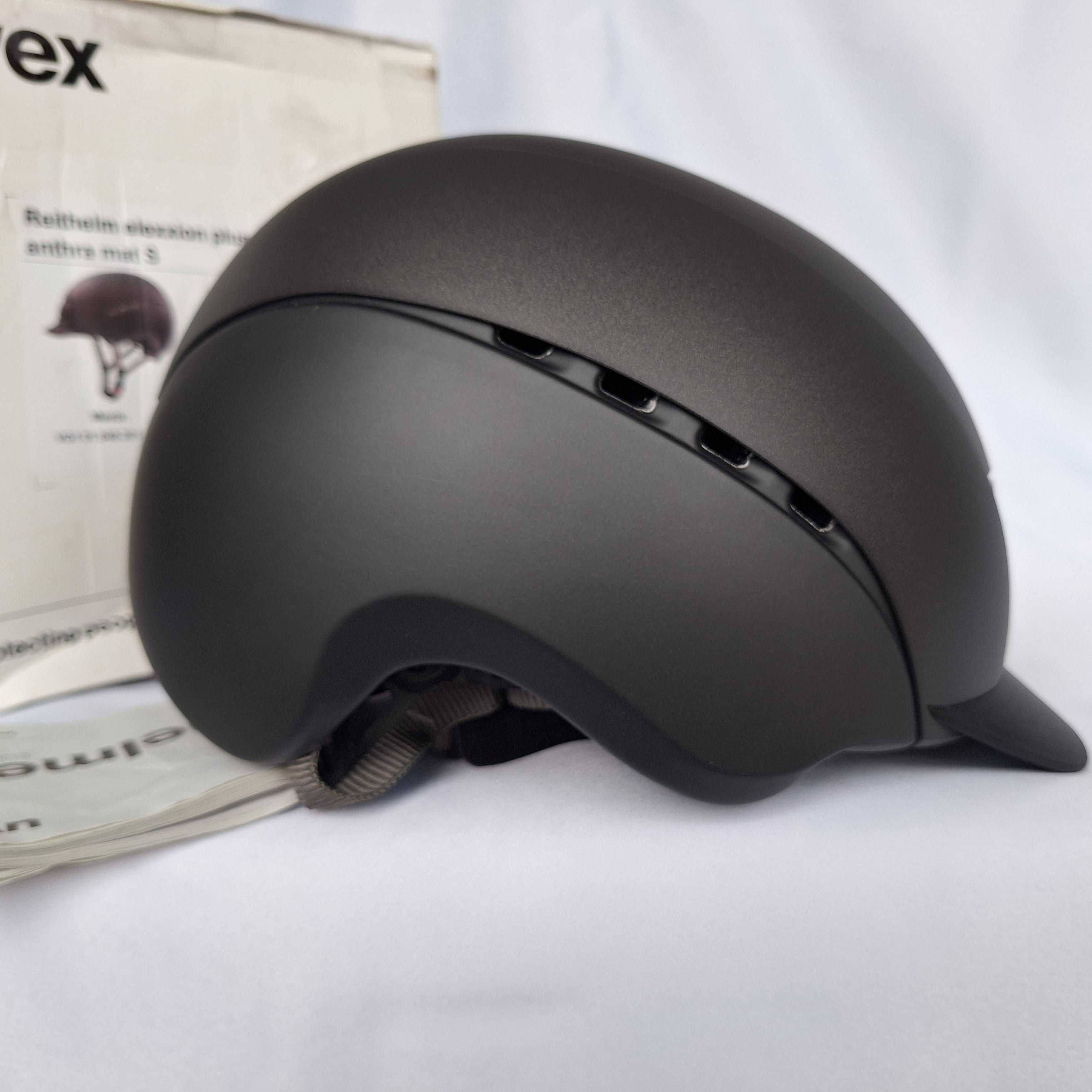 Kask jeździecki toczek Uvex Reithelm Elexxion Plus Anthra S 55-56cm