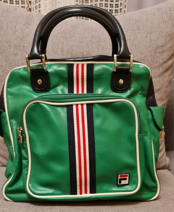 Zielona torba podróżna Fila,bagaż podręczny