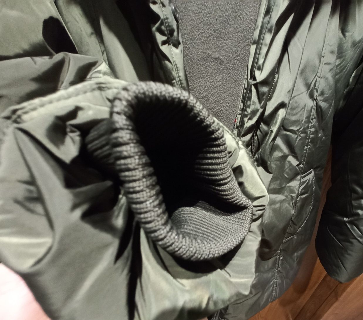 Kurtka damska zimowa płaszcz khaki/olive r. XXL nowa