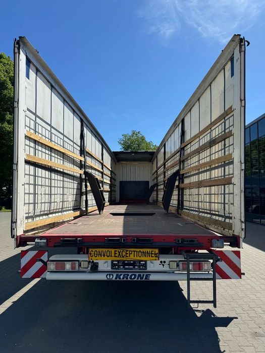 Krone Coilmulde, Rozsuwany tył, Maxi 385/55R22,5  Kłonice!! Gabarytki, Dach podnoszony, Nowe opony!!
