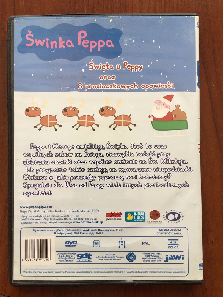 bajki bajka gra Bob Budowniczy Świnka Peppa dla dzieci DVD CD-ROM PC