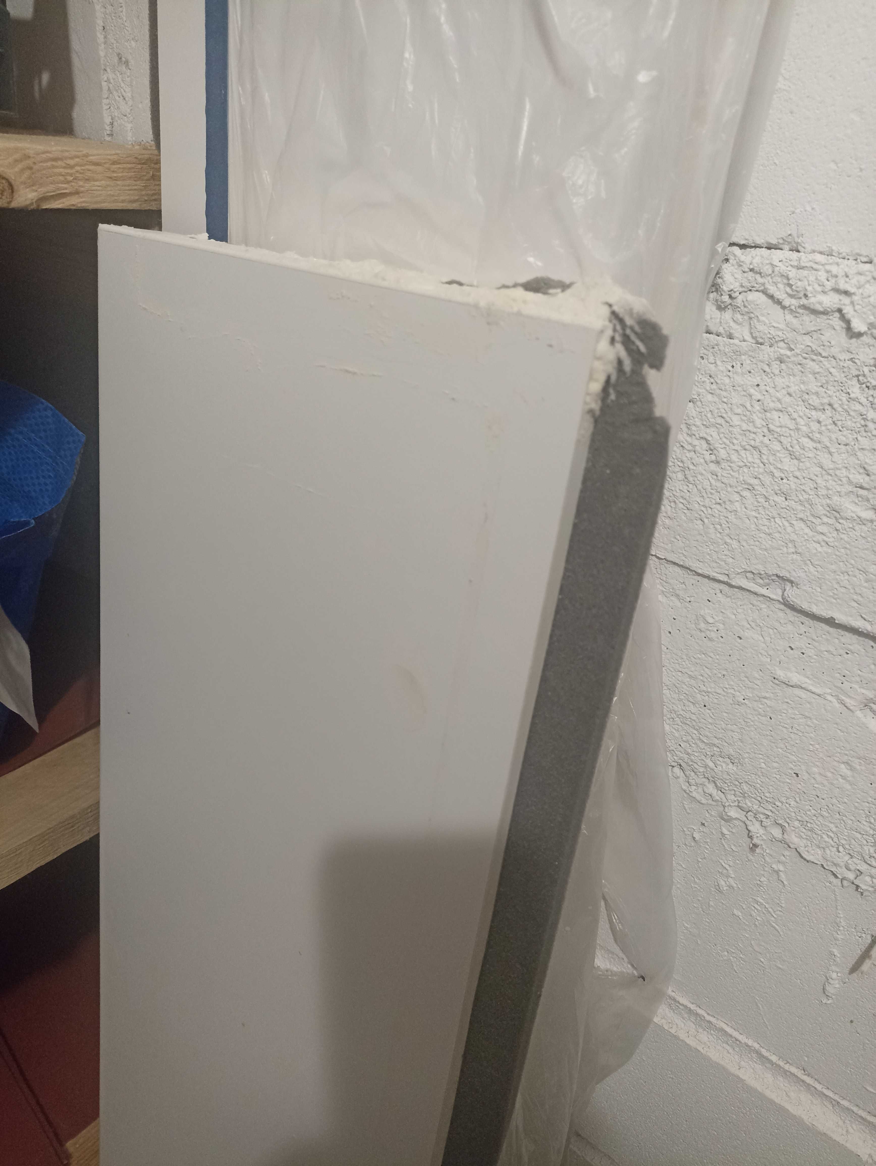 Parapet MDF laminowany biały mat 3 sztuki