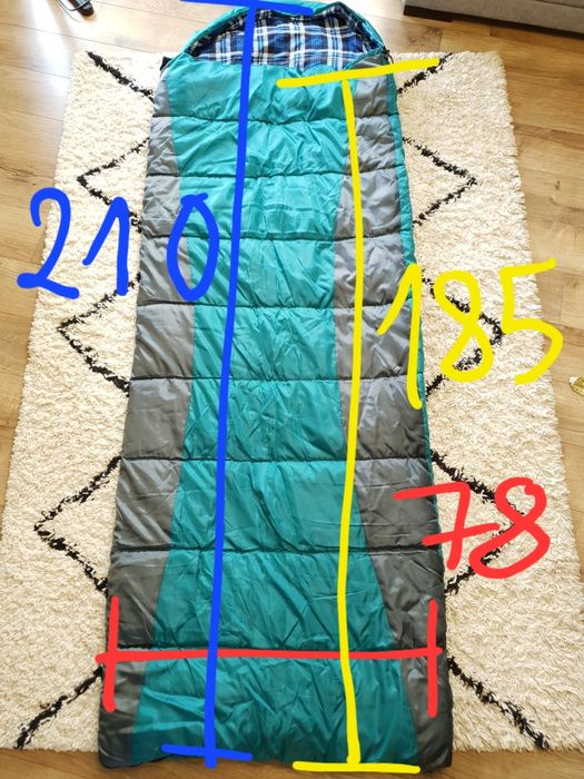 Śpiwór Forceatt flanela wodoszczelny 210x78 -5 +10