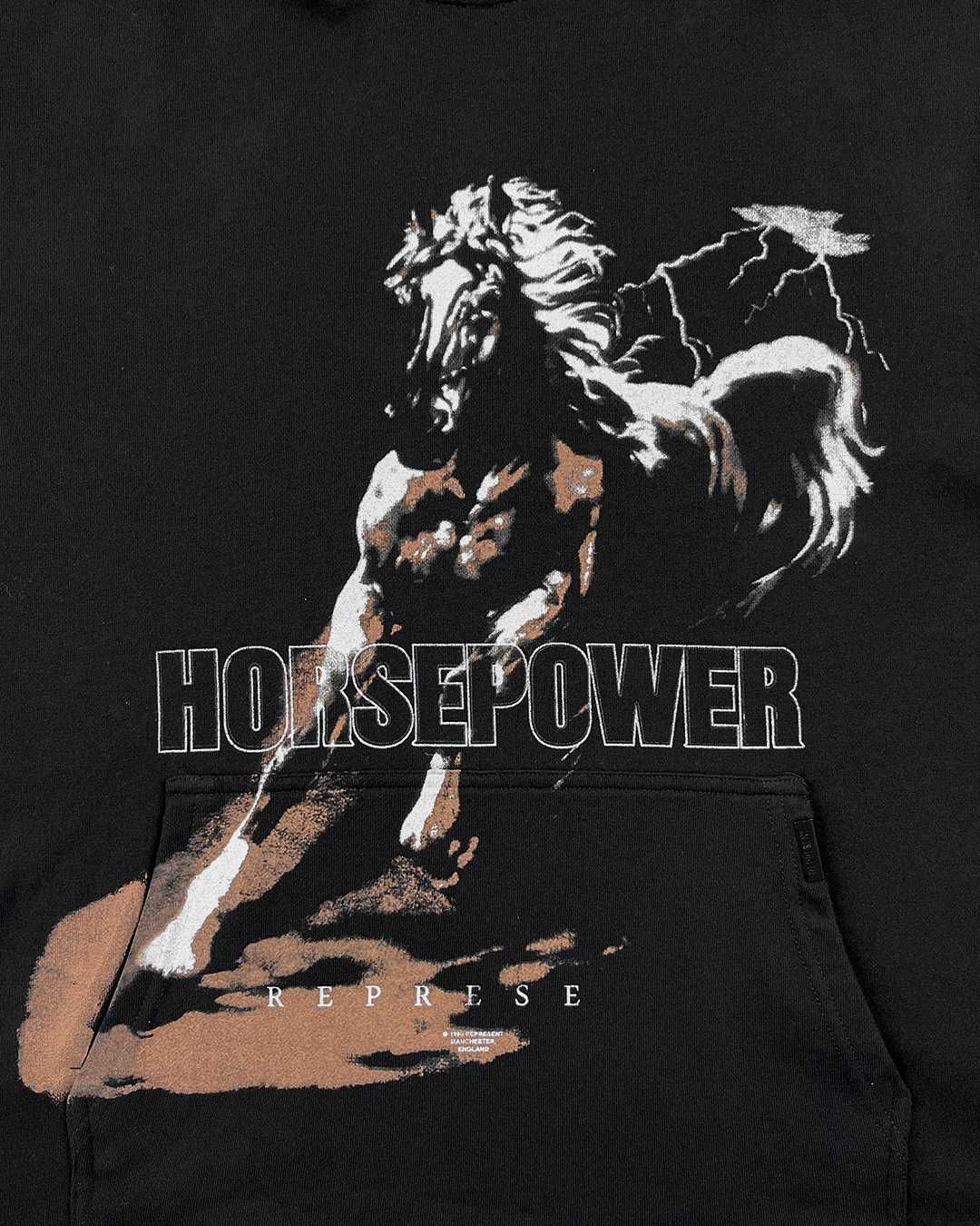Худі REPRESENT Horsepower Hoodie Jet Black