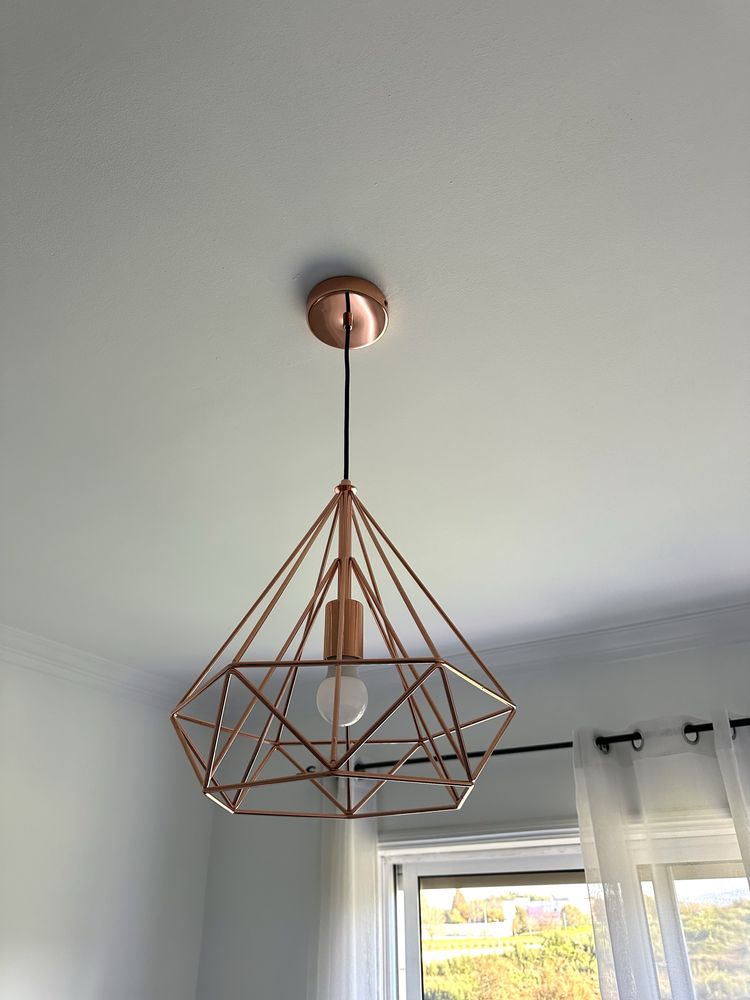 Candeeiro de teto suspenso - cobre