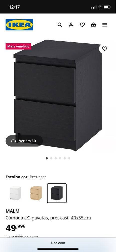 Mesa de cabeceira IKEA
