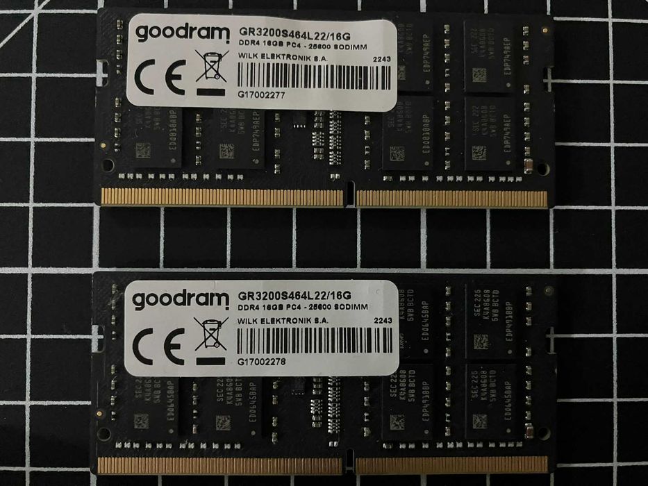 DDR4 32GB (2x16GB) GoodRAM GR3200S464L22/16G