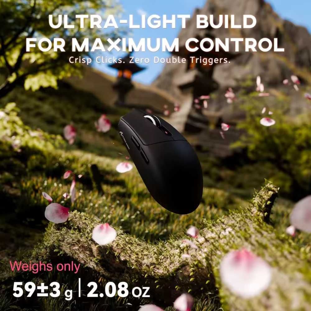 Ігрова мишка Attack Shark G3/G3PRO PAW3311 25000DPI 1000Гц White