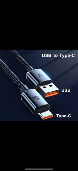 120W 6A Type C — Type C/USB — Type C Супербыстрая зарядка