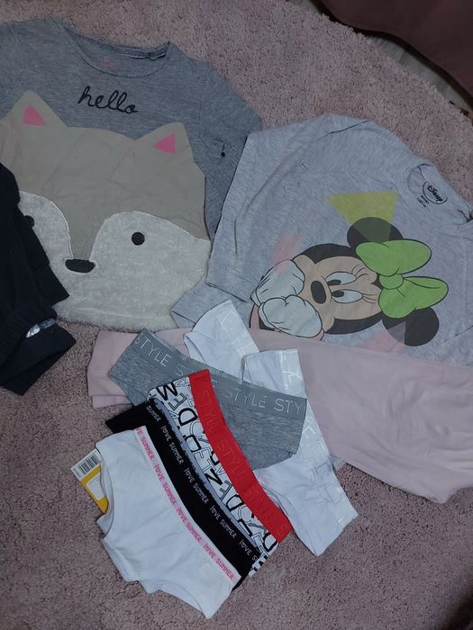 Zestaw piżama, majtki nowe 6 par 122/128