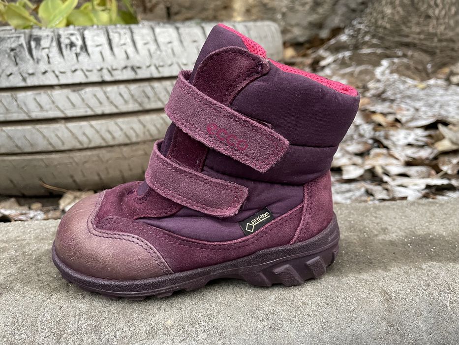 Кожаные зимние ботинки Ecco Gore- tex 23 р