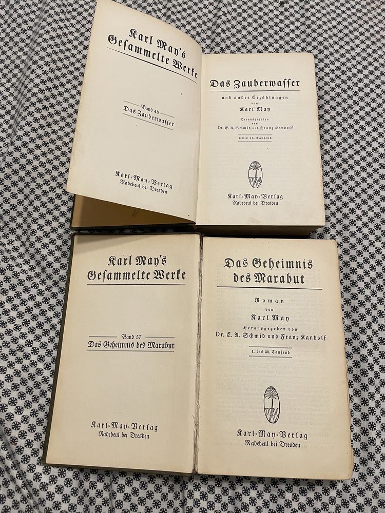 Karl May stare wydania 1927 r - 1929 r niem gotyk zabytkowe