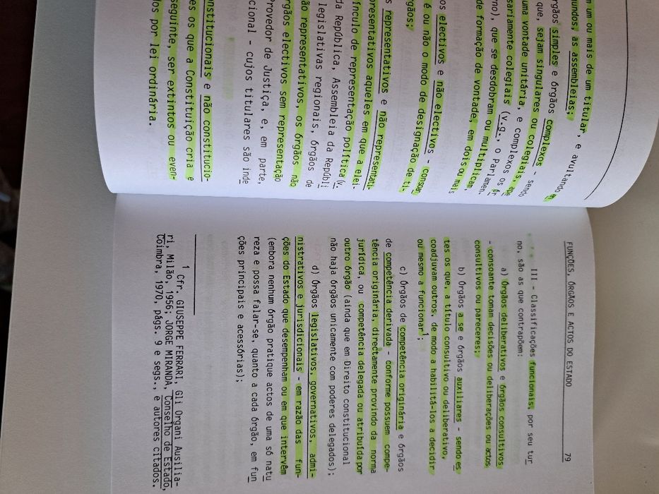 Funções, órgãos e actos do Estado, de Jorge Miranda