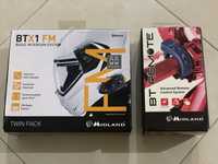 Intercomunicador Midland BTX1 FM Twin Pack + BT Remote