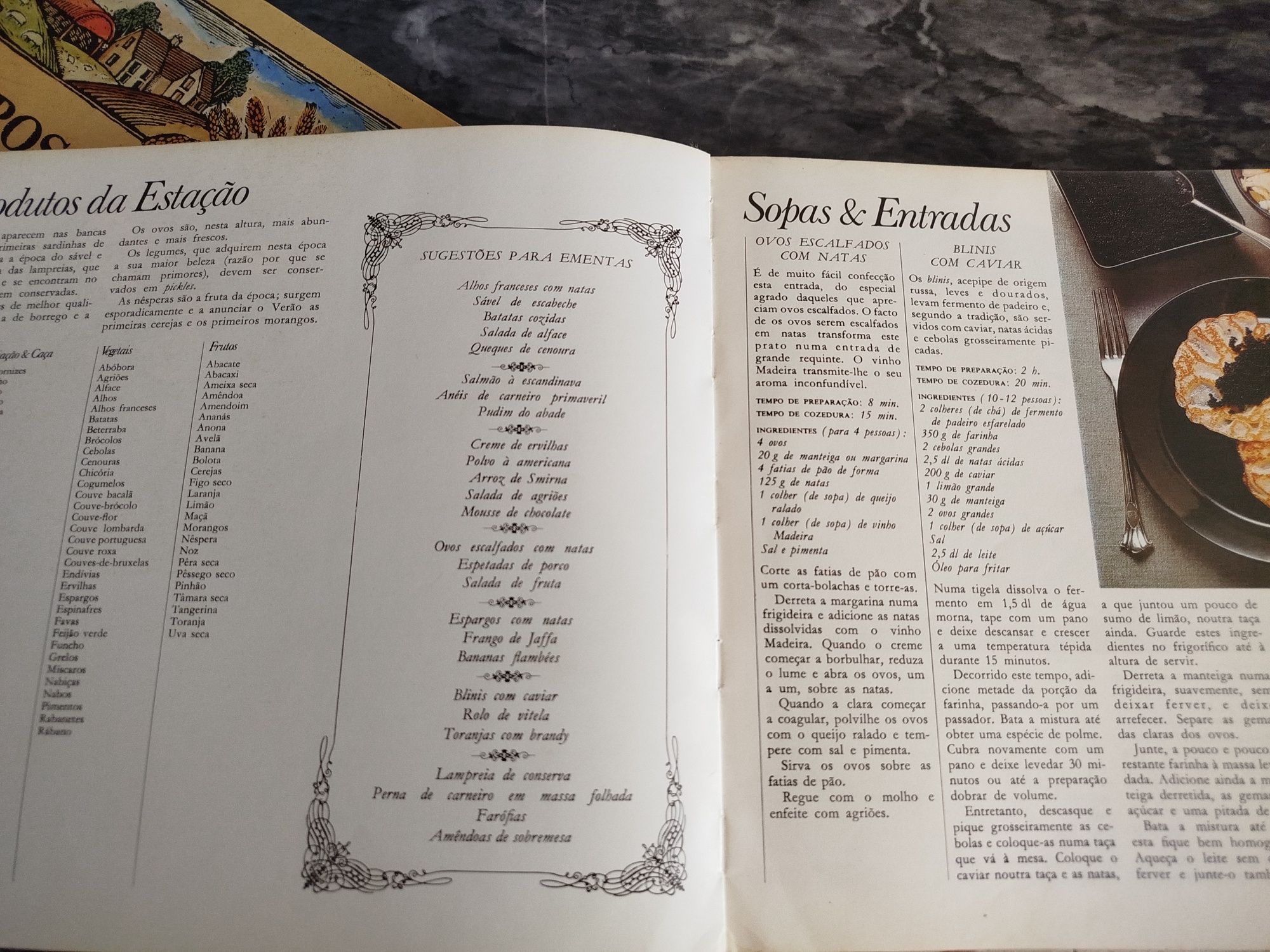 Três livros de receitas diferentes,o valor não é de todos