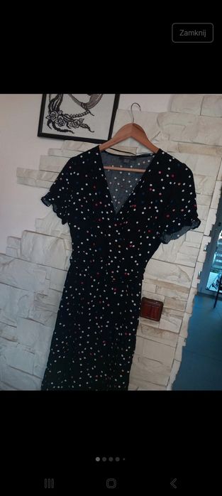 Sukienka midi damska w kropki M Primark