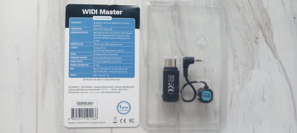 CMEWidi Master Wireless Virtual MIDI Кабель P2P Адаптер Bluetooth МІДІ