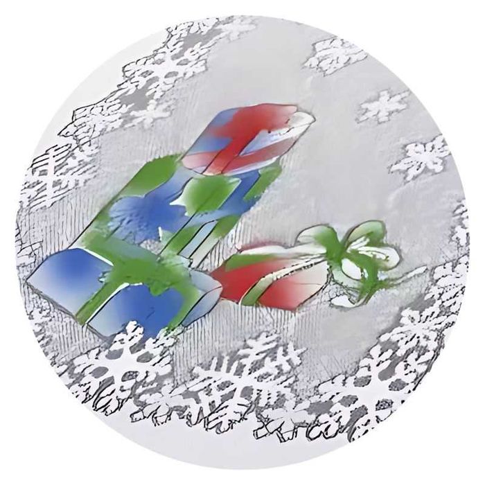 Obrus Prezenty 110x130 DomoweTekstylia | WNP828 130 | Boże Narodzenie