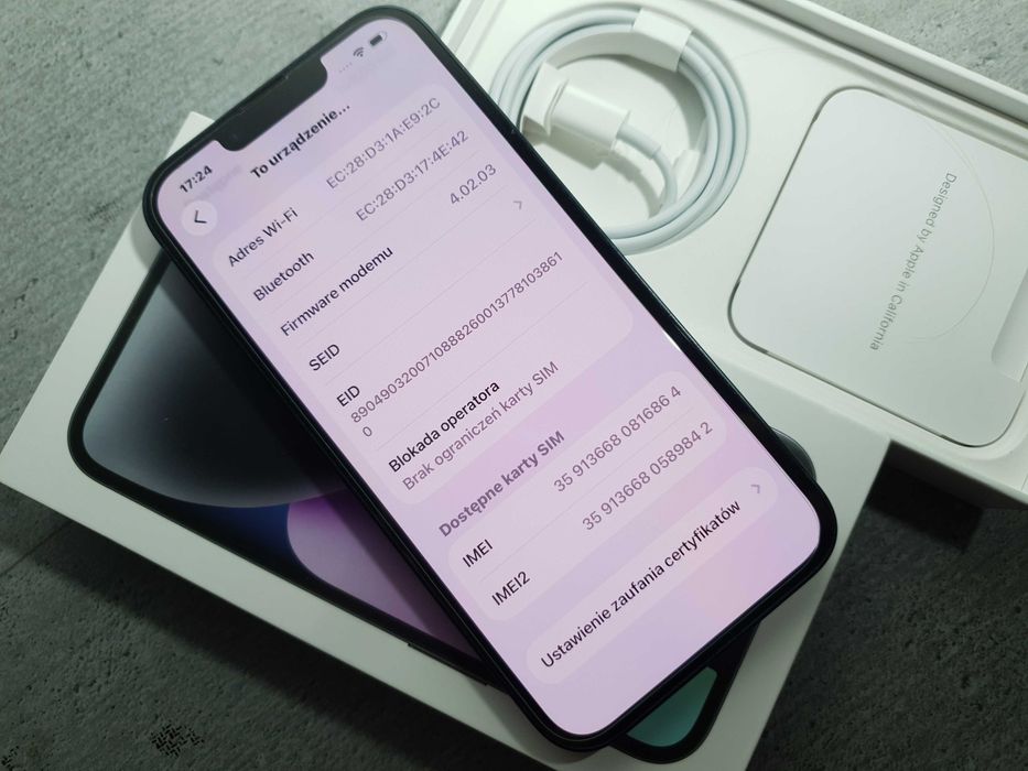 iPhone 14 | Pełen zestaw | 85% kondycji | Stan idealny!